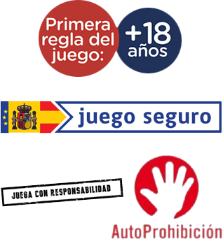 Mayor de Edad 18 años Juego Seguro y Responsable Web Autorizada Logos