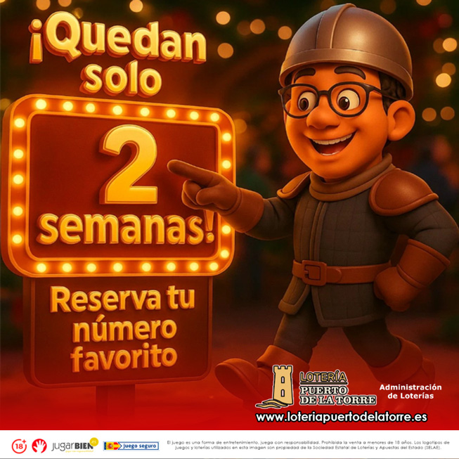 Solo quedan 2 semanas para el sorteo de lotería nacional de navidad
