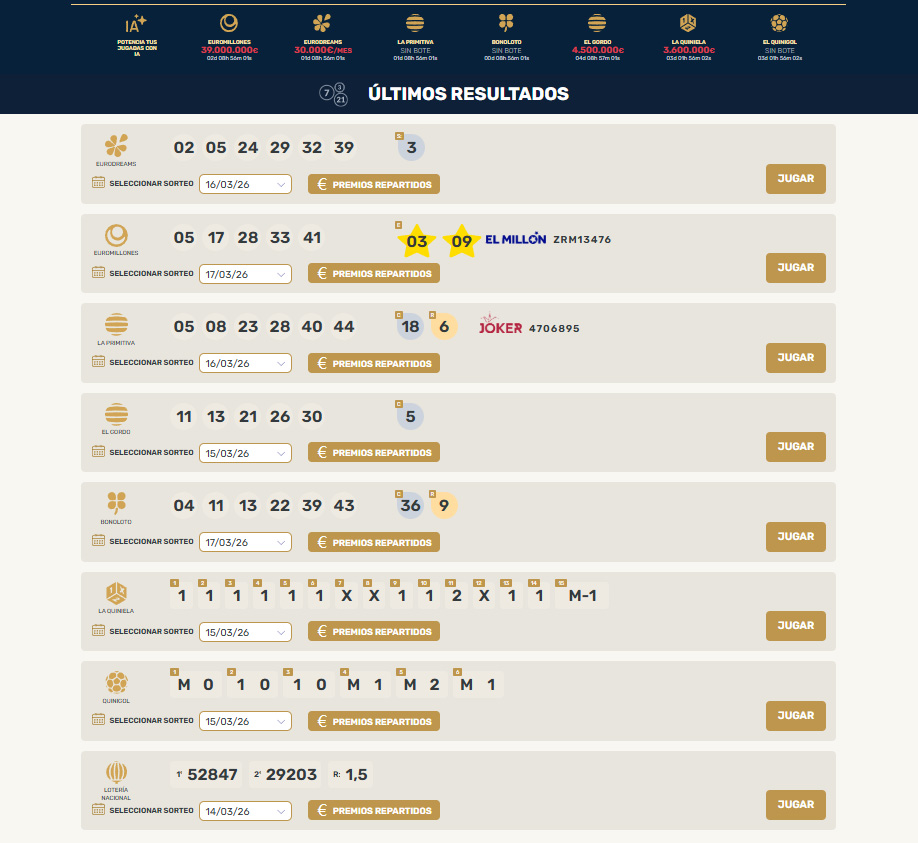 Últimos resultados Sorteos Premios y Juegos Online Seguros y de Administración Oficial de Lotería Nacional Últimos resultados Sorteos Premios y Juegos Online Seguros y de Administración Oficial de Lotería Nacional