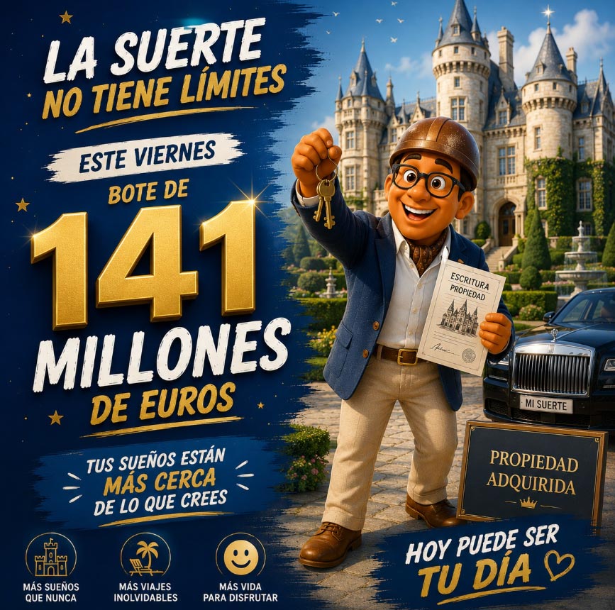 Este Viernes Bote de 141 millones de Euros