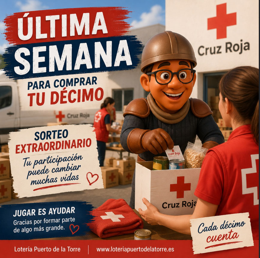 Última semana para conseguir tu décimo del Sorteo Extraordinario de Cruz Roja 