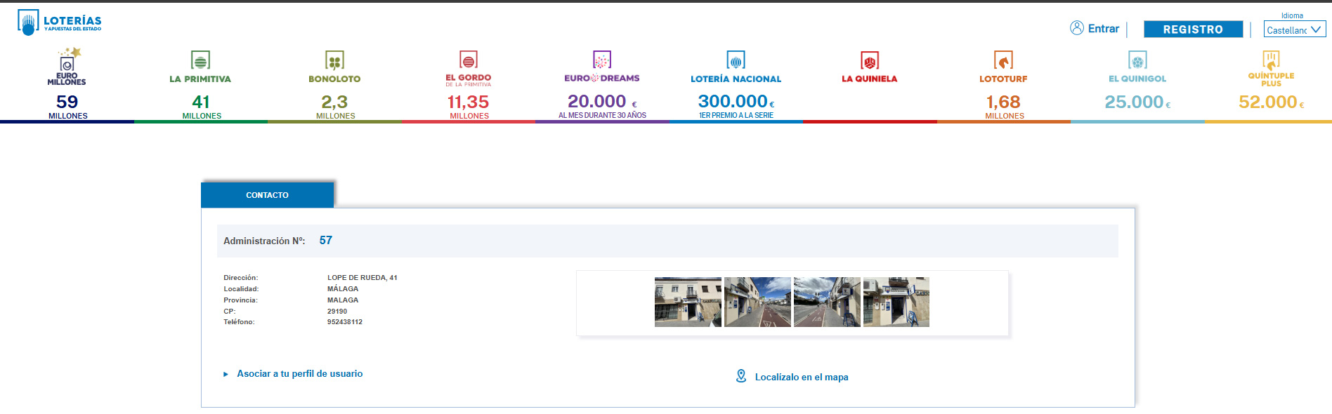 Administración Oficial Número 57 de Loteria y Apuestas del Estado