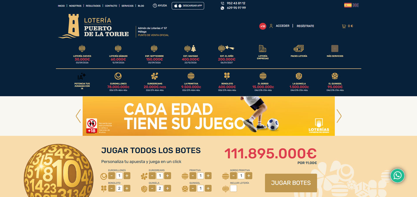 Personaliza tu apuesta y juega en un click - BOTE de 111.895.000 euros por solo 11 euros Personaliza tu apuesta y juega en un click - BOTE de 111.895.000 euros por solo 11 euros